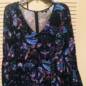 Paisley Print 70s Inspired Midi Dress